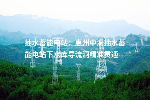 抽水蓄能電站:惠州中洞抽水蓄能電站下水庫導(dǎo)流洞精準(zhǔn)貫通