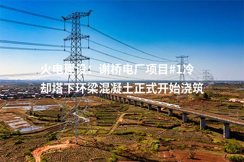火電建設(shè):謝橋電廠項(xiàng)目#1冷卻塔下環(huán)梁混凝土正式開始澆筑