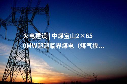 火電建設(shè) | 中煤寶山2×650MW超超臨界煤電（煤氣摻燒）替代擴(kuò)建項目初步設(shè)計通過評審