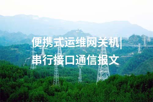 便攜式運維網(wǎng)關(guān)機|串行接口通信報文